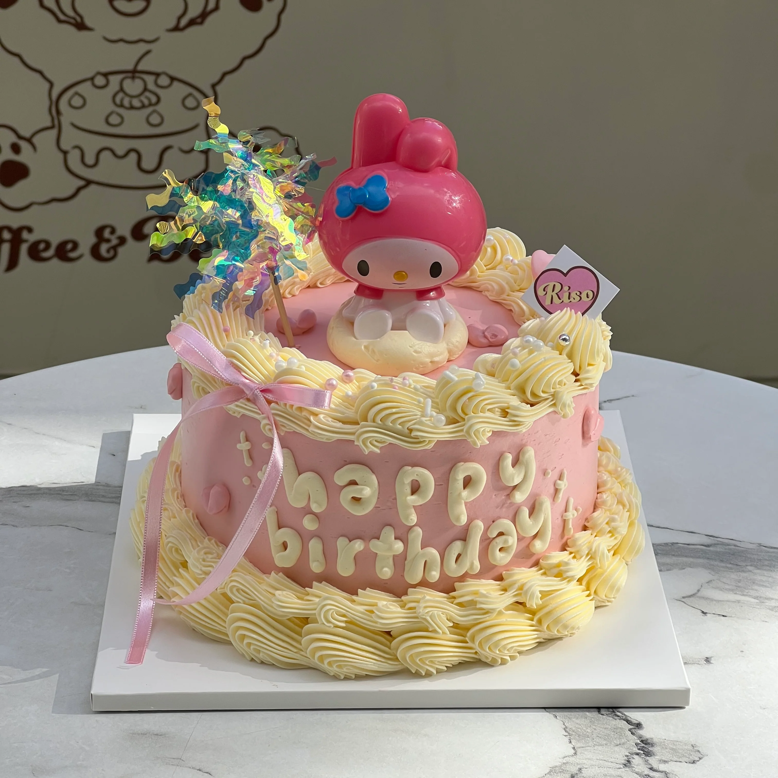 3D My Melody Cake (Round/Heart) - Image 4