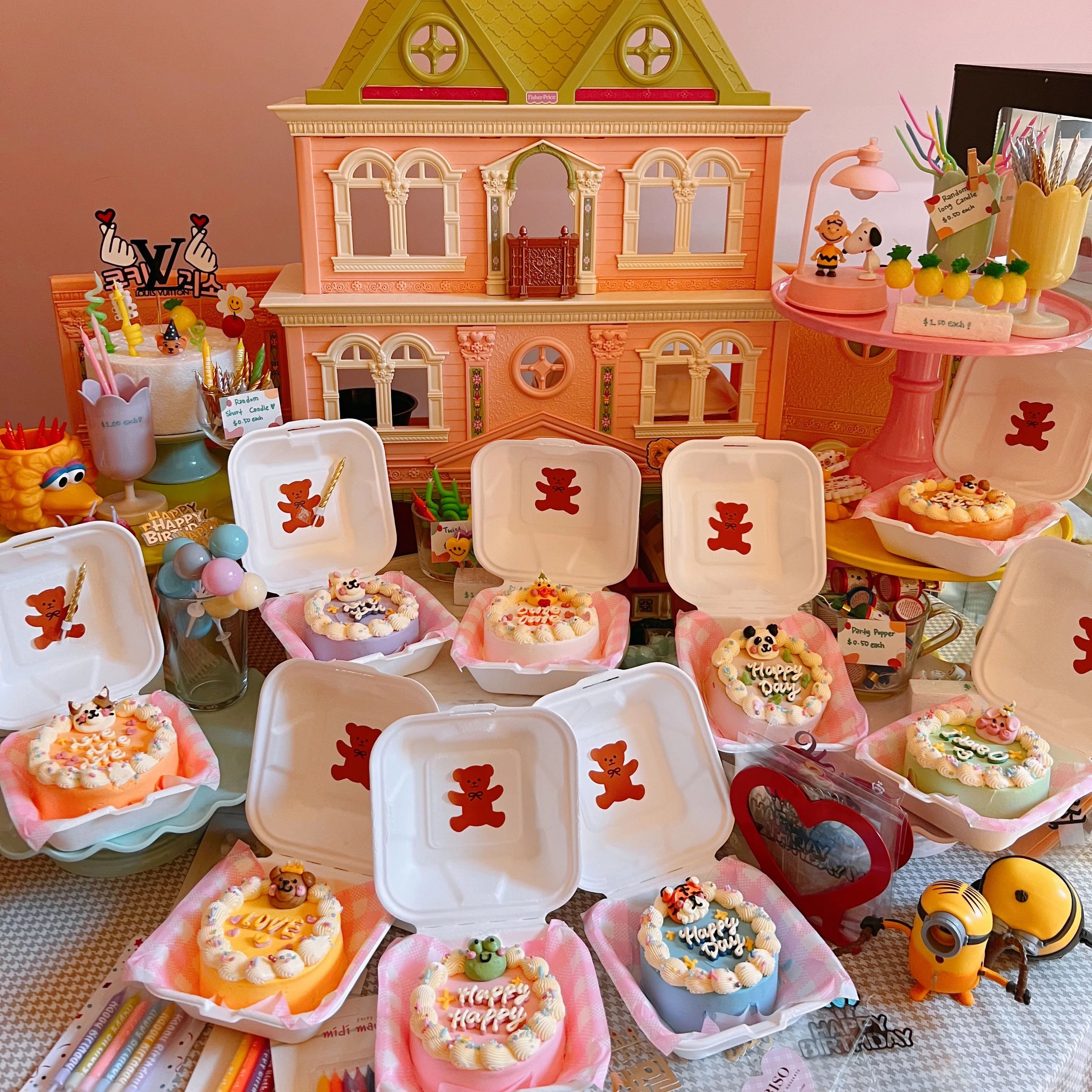 Animal Face Lunch Box Cake - Image 9