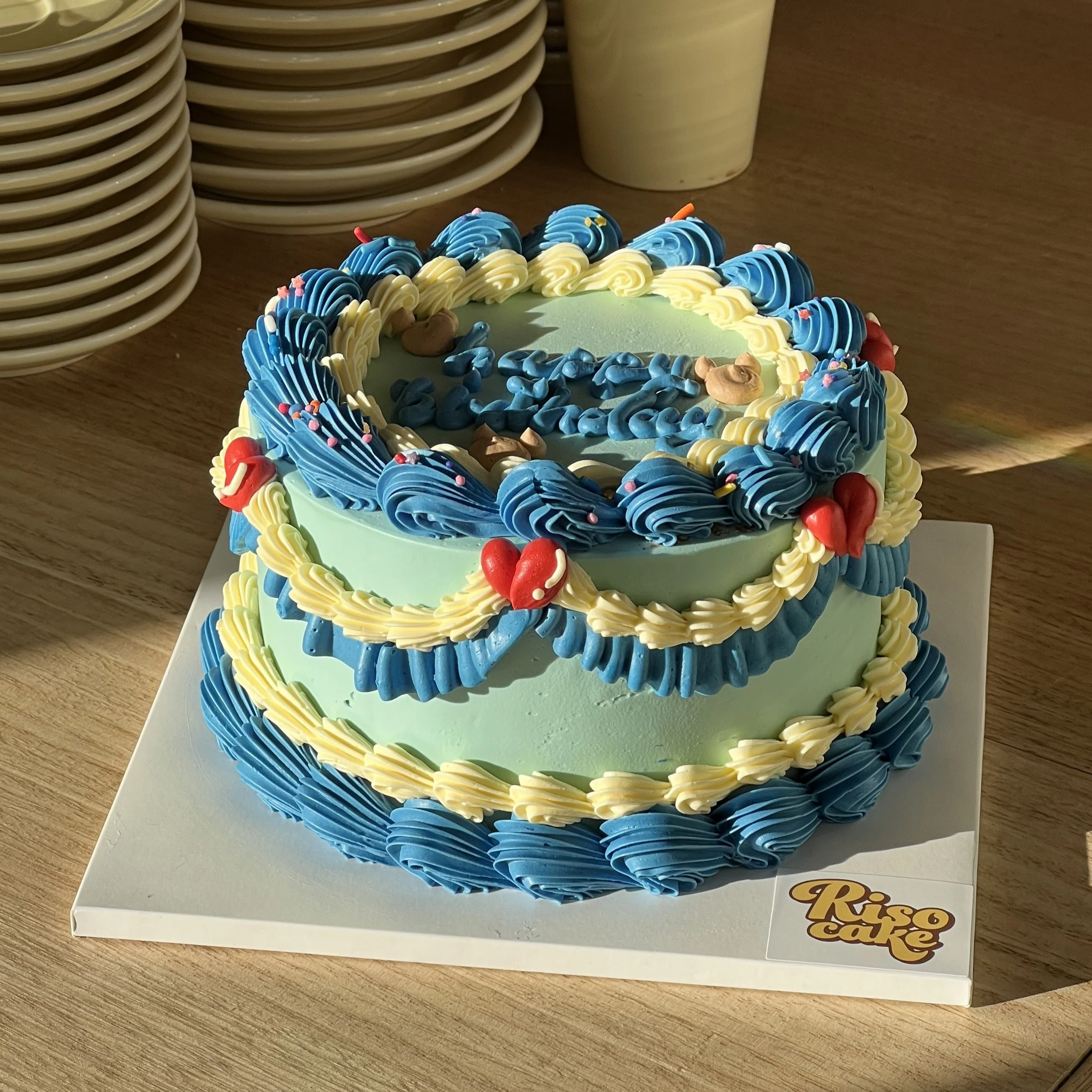 Baby Vintage Cake (Round/Heart) - Image 4