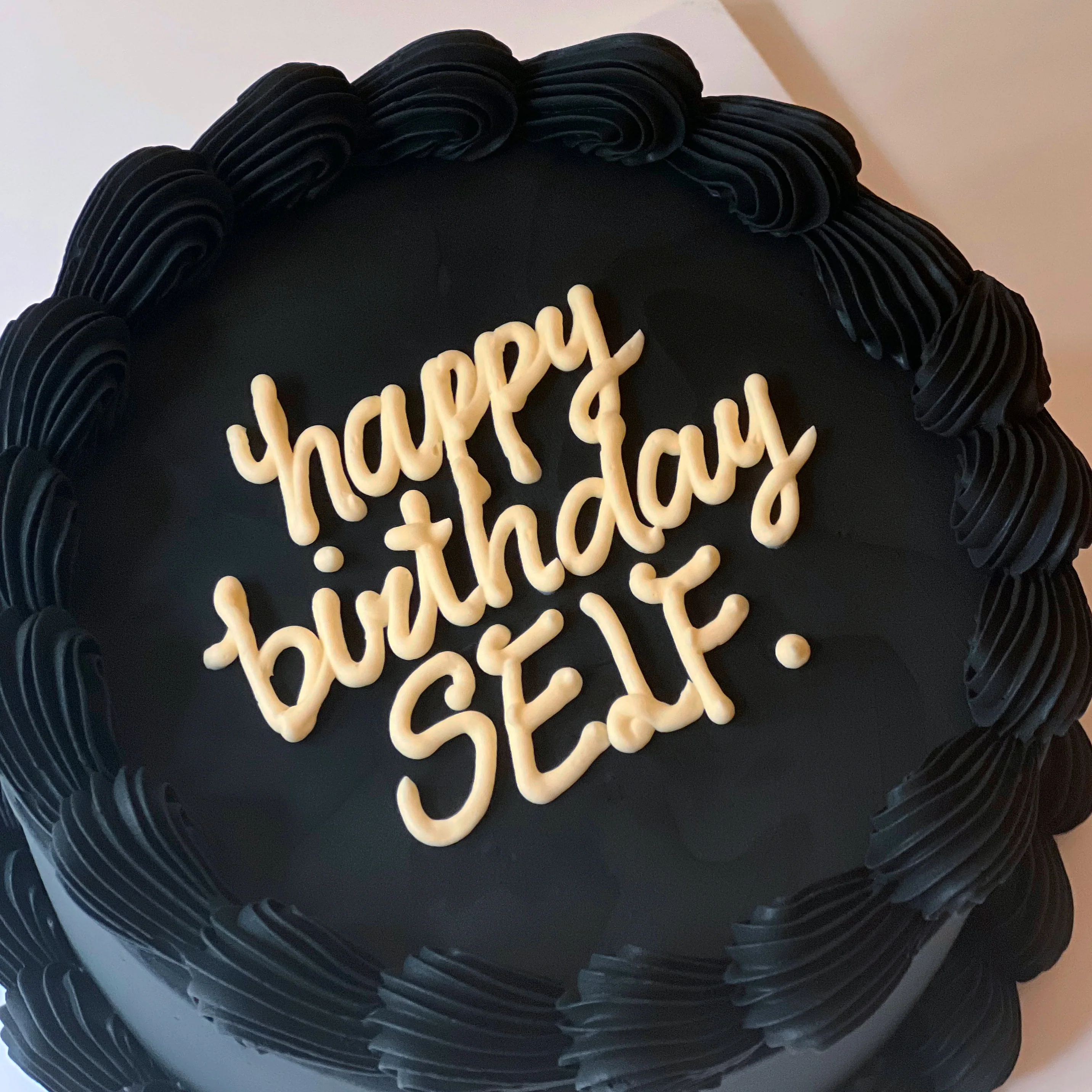Simple Lettering Cake (Round/Heart) - Image 5