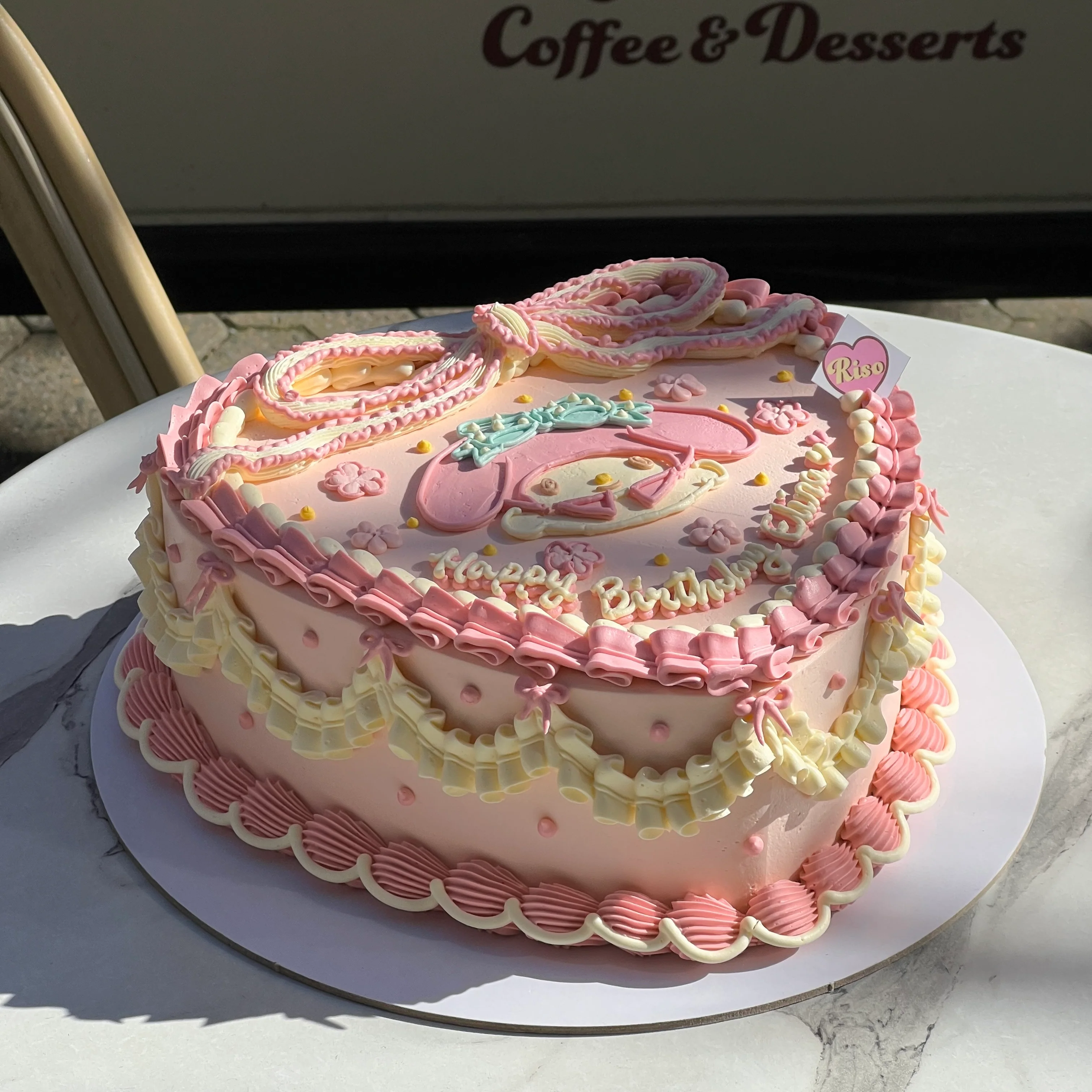 Ribbon My Melody Cake (Round/Heart) - Image 5