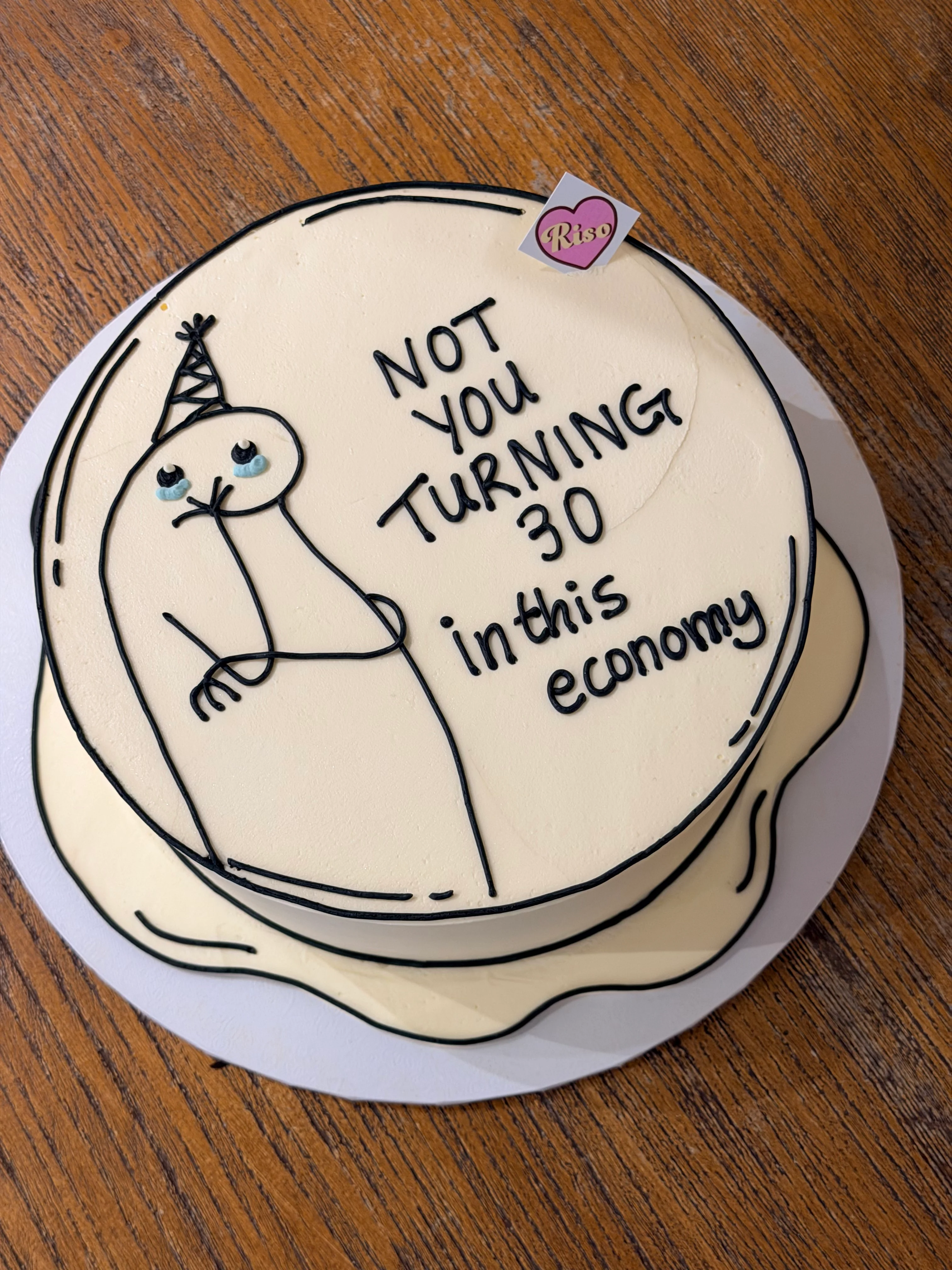 Not you turning 30 Cake (Round/Heart) - Image 4