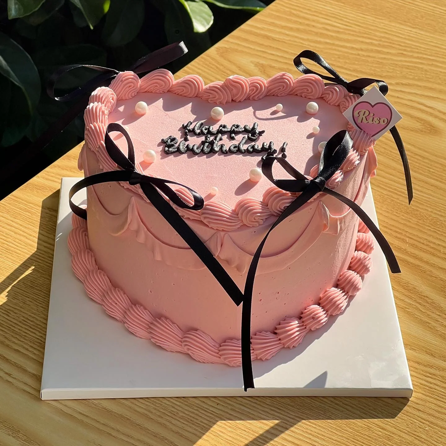 Pearl Balletcore Cake (Round/Heart) - Image 3