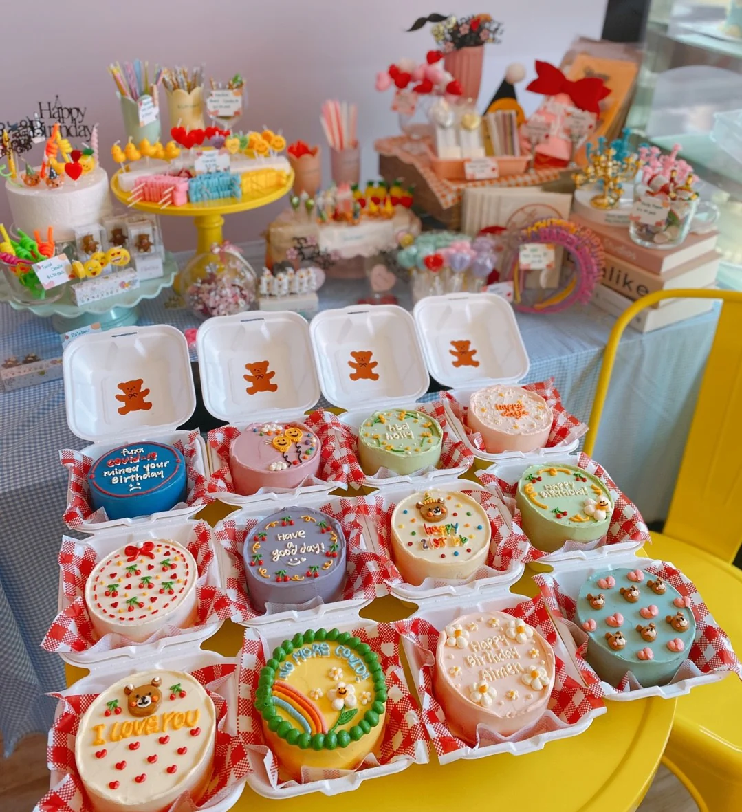 Pom Pom Cherry Lunch Box Cake - Image 3
