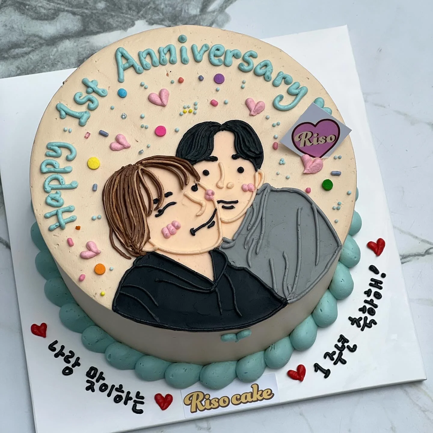 Portrait Illustration Cake (Round/Heart) - Image 2