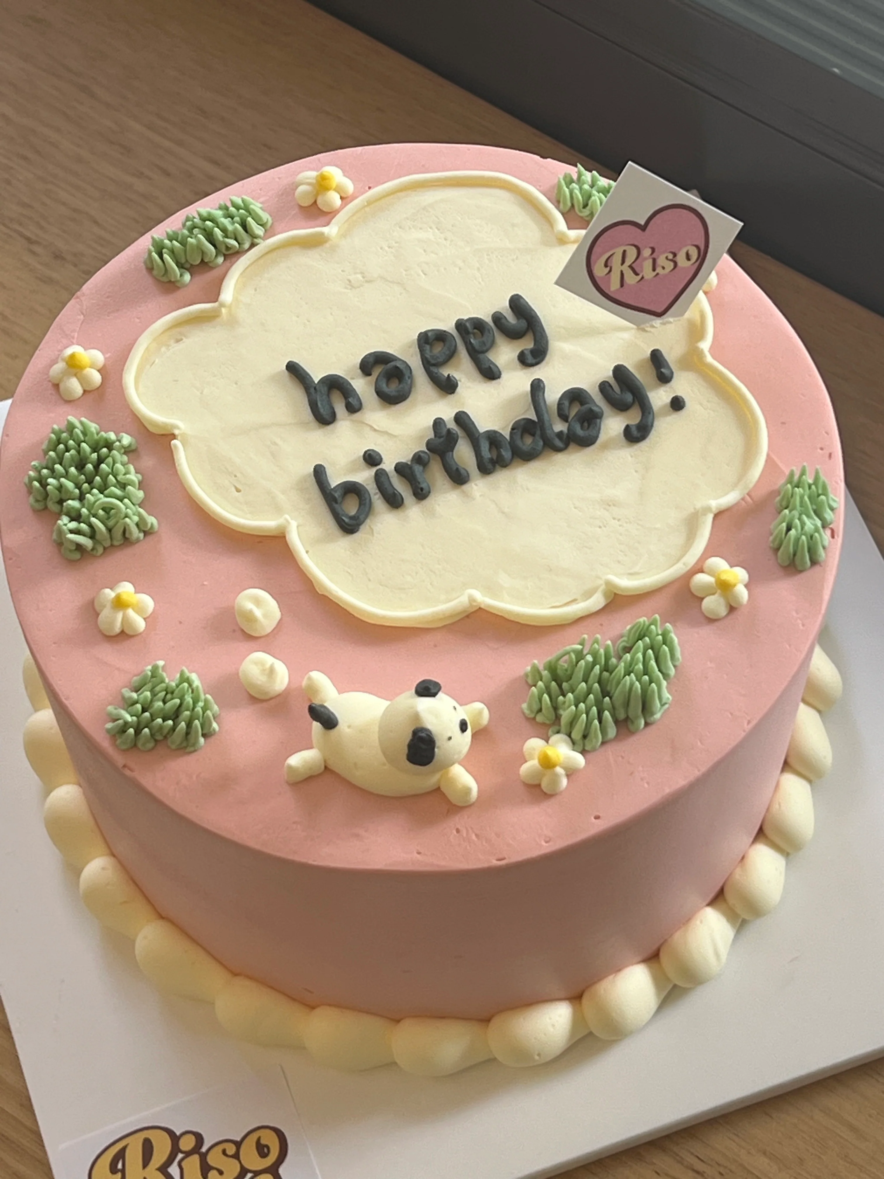 Puppy Picnic Cake (Round/Heart) - Image 3