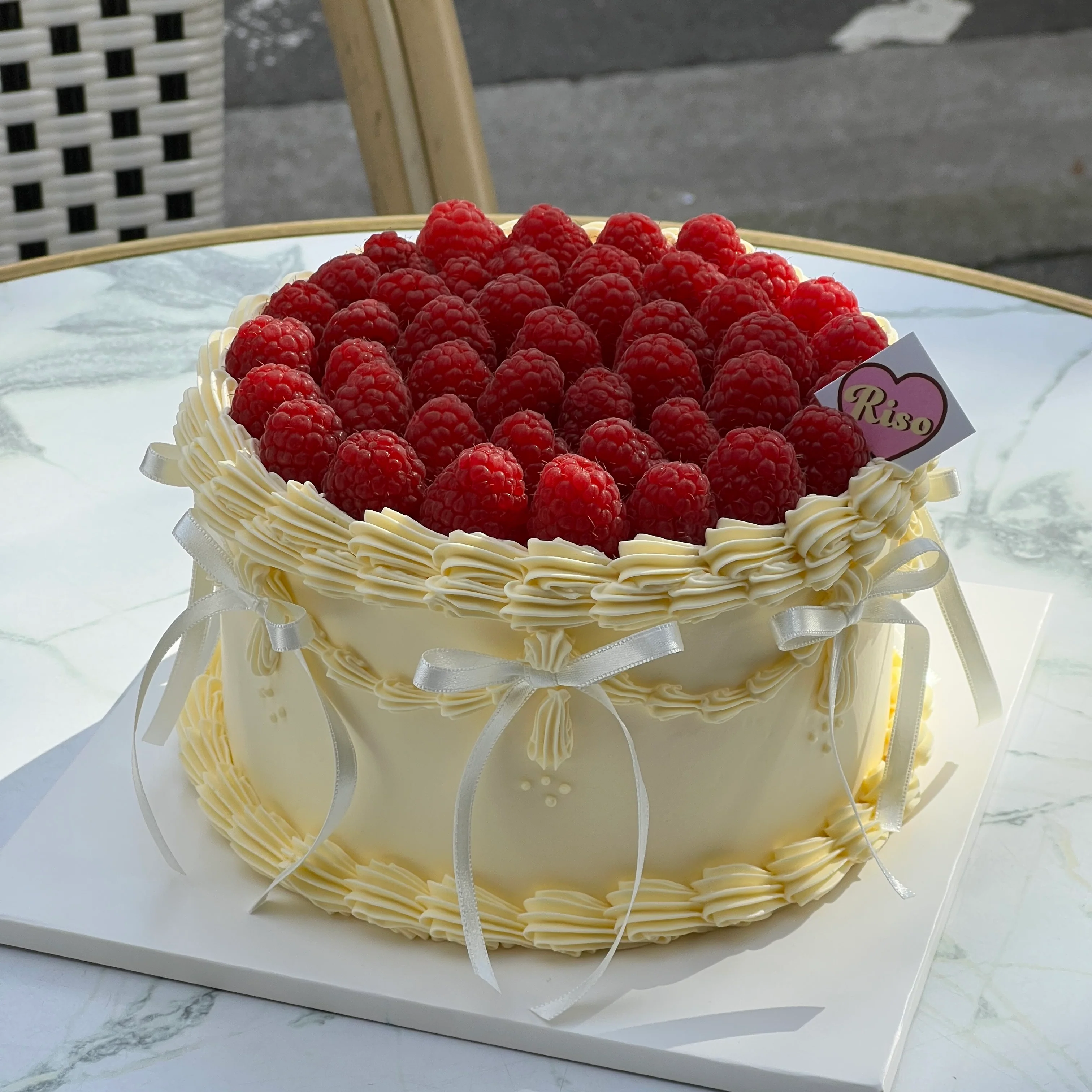 Raspberry Balletcore Cake (Round/Heart)