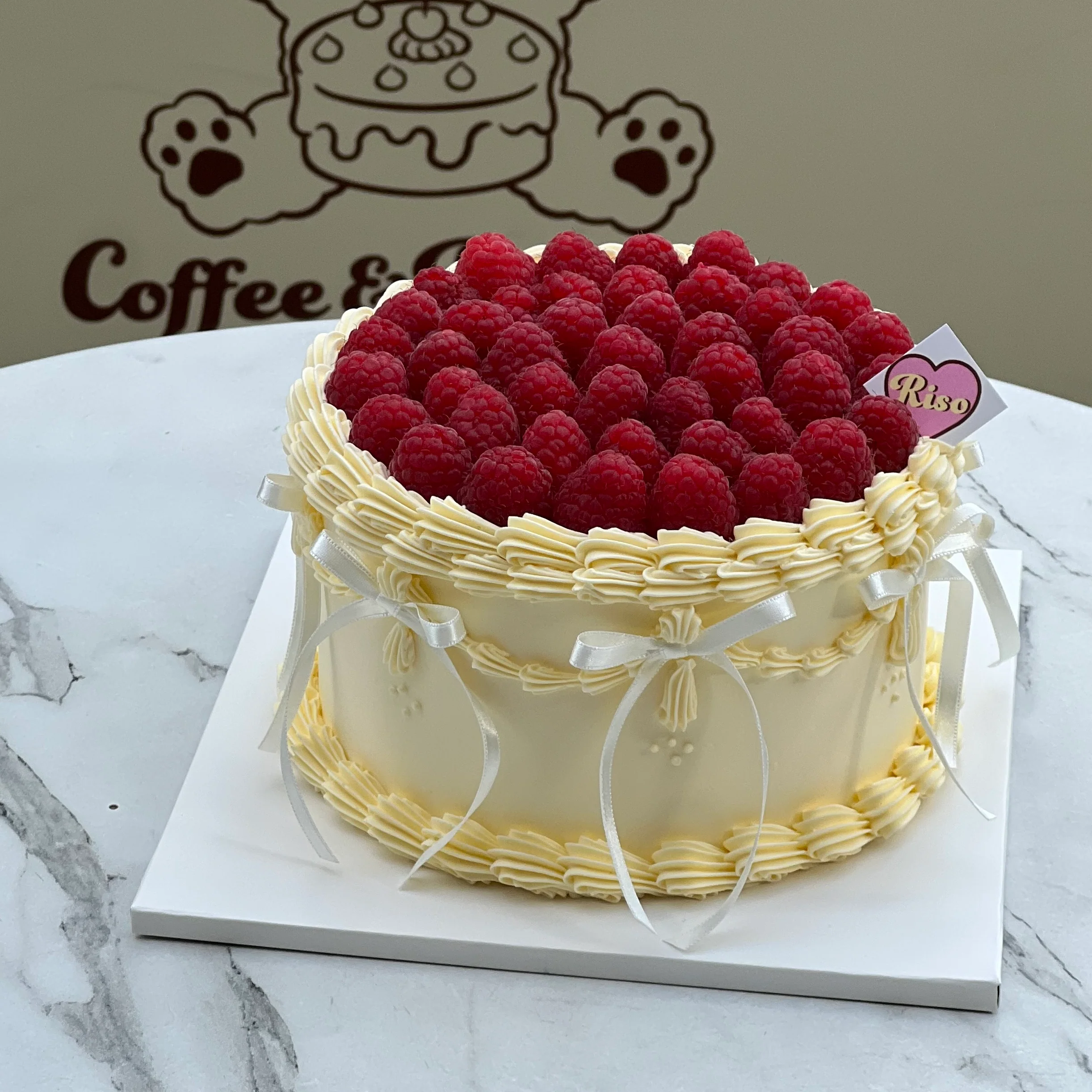 Raspberry Balletcore Cake (Round/Heart) - Image 2