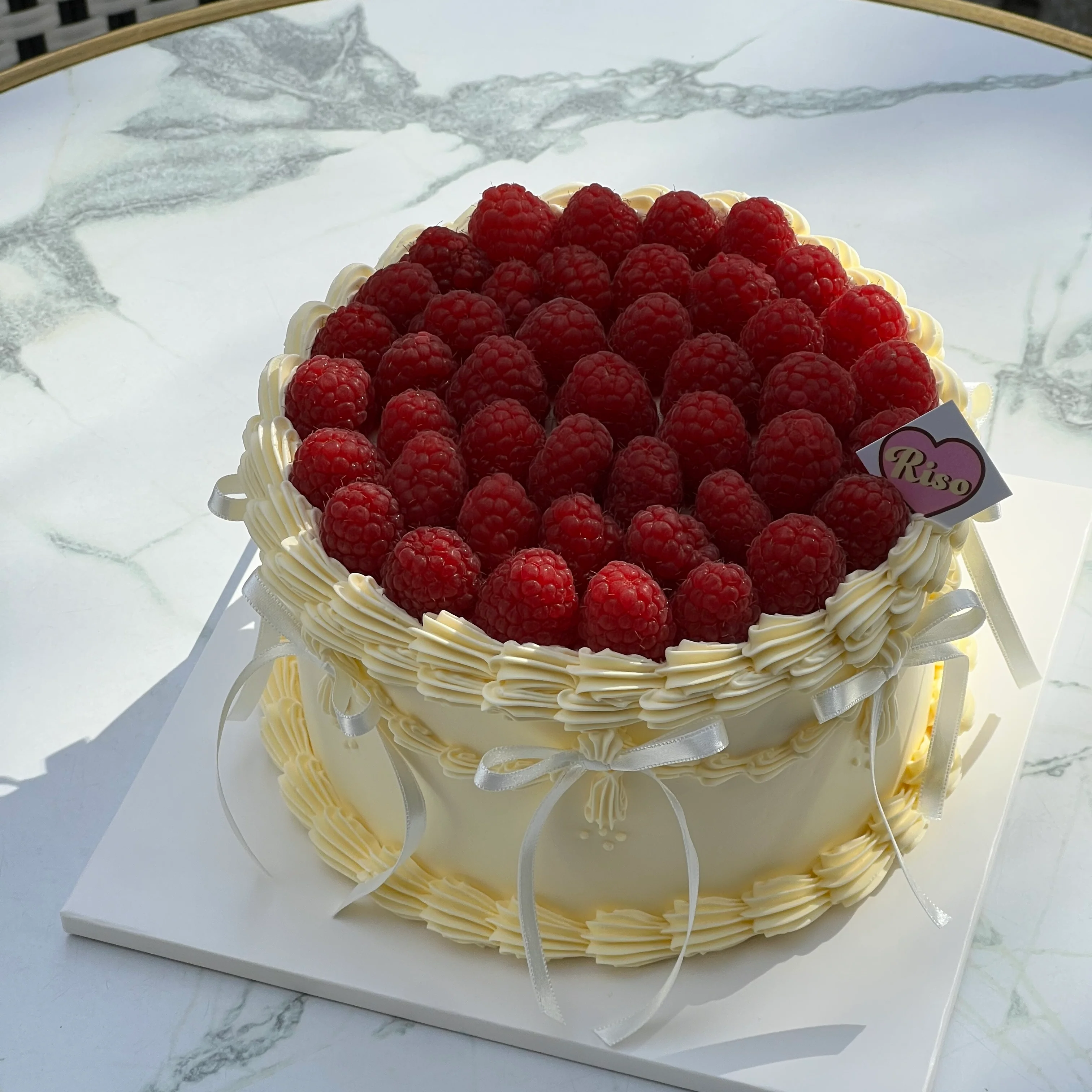 Raspberry Balletcore Cake (Round/Heart) - Image 4