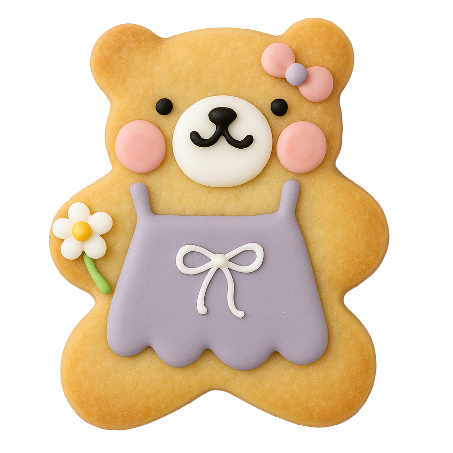 Teddy Bear Cookie (Lettering) - Image 6