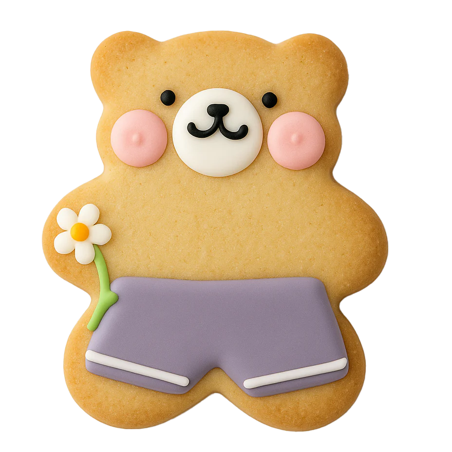 Teddy Bear Cookie (Lettering) - Image 7